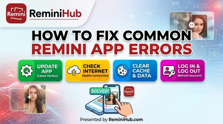 How to Fix Common Remini App Errors