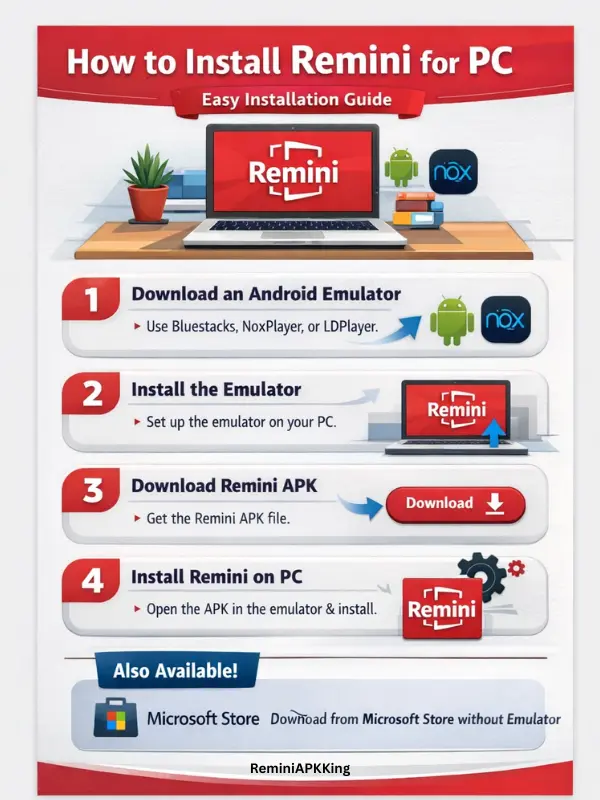 Remini for PC 5 How to download Remini for PC